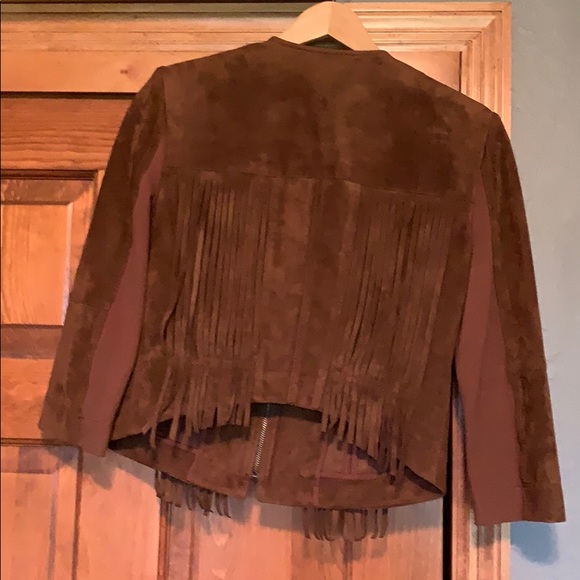 BCBG MaxAzria Suede Fringe Jacket - Picture 2 of 10